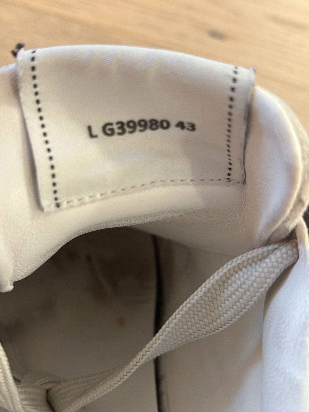 Men's Designer Black and Cream Casual Calfskin Sneakers - Picture 4 of 7